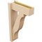 Ekena Millwork 6-in W x 16-in D x 28-in H Funston Block Rough Cedar Woodgrain TimberThane Outlooker, Primed Tan OUTUR060X16X28FST44RCPR - alternate 6